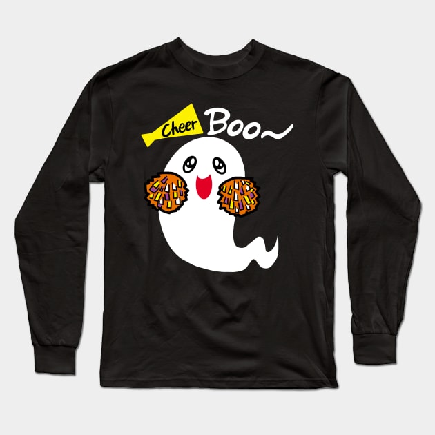 Cute Ghost Long Sleeve T-Shirt by Link Creation